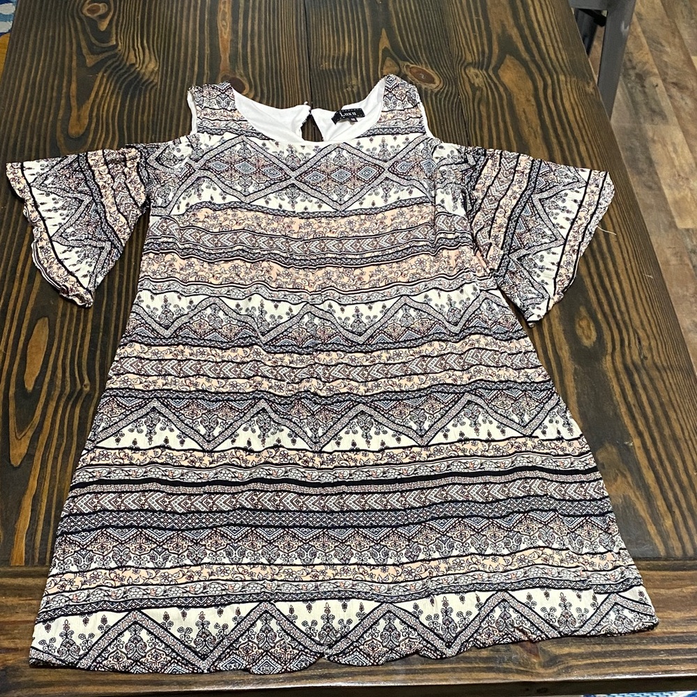 🔥Bundle 5 for $15🔥 Lux II - Spring Summer Patterned Midi Dress Sz 12